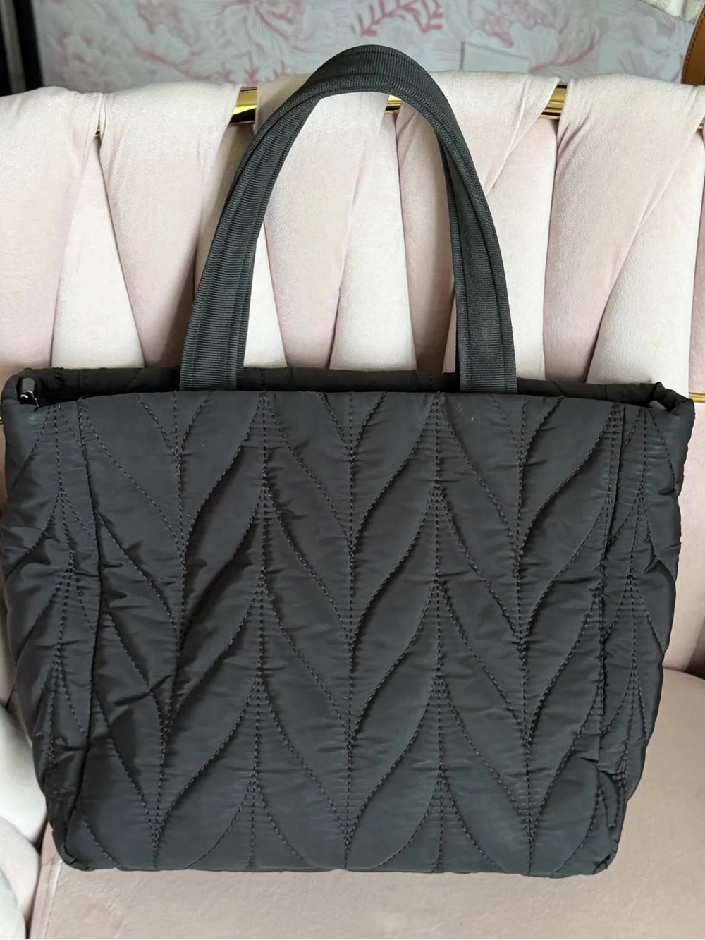 Kate Spade ♠️ Black Quilted Ellie Satchel
